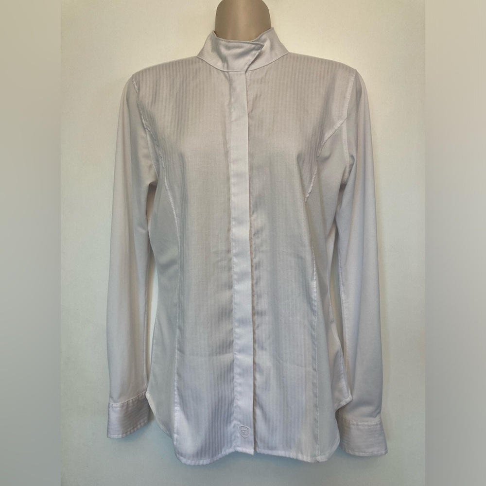 Ariat Pro Series English riding show shirt White. Like new. Sz Women S